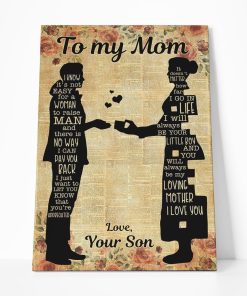 Gearhumans Gearhuman 3D Mom and Son Canvas GJ010424 Canvas 1 Piece Non Frame M