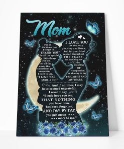 Gearhumans Gearhuman 3D Mom I love You Canvas GJ010407 Canvas 1 Piece Non Frame M