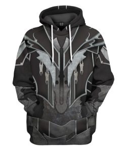 Gearhumans Gearhuman 3D Mortal Kombat Noob Saibot Costume Custom Tshirt Hoodie Apparel GW180317 3D Apparel Hoodie S