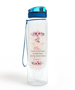 Gearhumans Gearhuman 3D Mother Day You Are My Frist Friend Water Bottle GV15038 Water Bottle Water Tracker/32oz