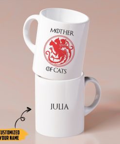 Gearhumans Gearhuman 3D Mother Of Cats Mothers Day Gift Custom Name Mug GW250310 Mug
