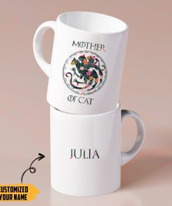 Gearhumans Gearhuman 3D Mother Of Cats Mothers Day Gift Custom Name Mug GW25039 Mug
