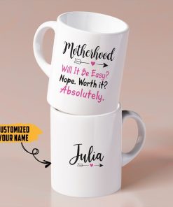Gearhumans Gearhuman 3D Motherhood Worth It Mothers Day Gift Custom Name Mug GW26038 Mug