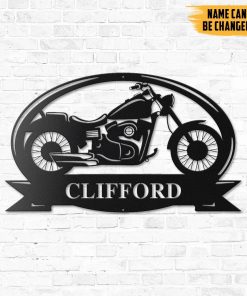 Gearhumans Gearhuman 3D Motorcycle Custom Name Metal Sign GW22034 Metal Sign Metal Sign XS(8'x8')