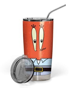 Gearhumans Gearhuman 3D Mr Krabs Custom Design Vacuum Insulated Tumbler GV27051 Tumbler 20oz
