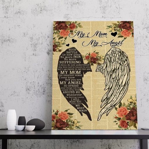 Gearhumans 3D My Mom Is My Angel Canvas 4 Gearhumans Gearhuman 3D My Mom Is My Angel Canvas GJ010421 Canvas