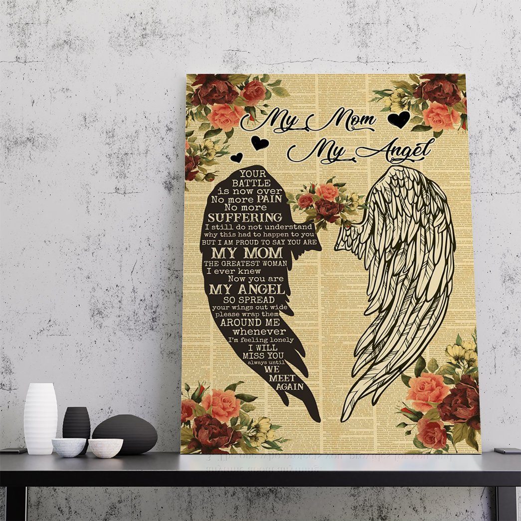 Gearhumans 3D My Mom Is My Angel Canvas 2 Gearhumans Gearhuman 3D My Mom Is My Angel Canvas GJ010421 Canvas