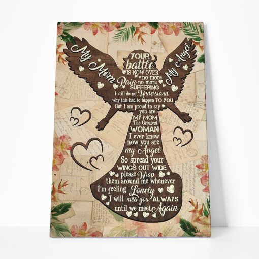 Gearhumans Gearhuman 3D My Mom My Angel Canvas GJ010420 Canvas 1 Piece Non Frame M