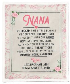 Gearhumans Gearhuman 3D Nana We Hugged This Little Blanket GH290304 Blanket Blanket M(51''x59'')