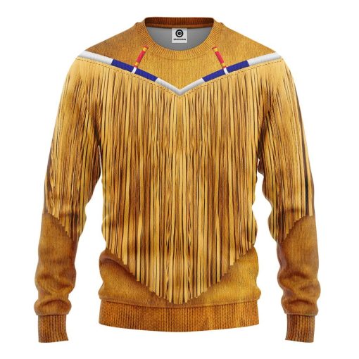Gearhumans Gearhuman 3D Native America Tshirt Hoodie Apparel GB180326 3D Apparel Long Sleeve S