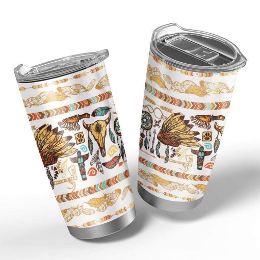 Gearhumans Gearhuman 3D Native American Vacuum Insulated Tumbler GV280711 Tumbler