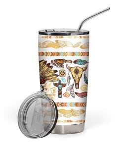 Gearhumans Gearhuman 3D Native American Vacuum Insulated Tumbler GV280711 Tumbler 20oz