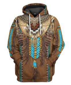 Gearhumans Gearhuman 3D Native Fringed Motifs Tshirt Hoodie Apparel GB110322 3D Apparel Hoodie S