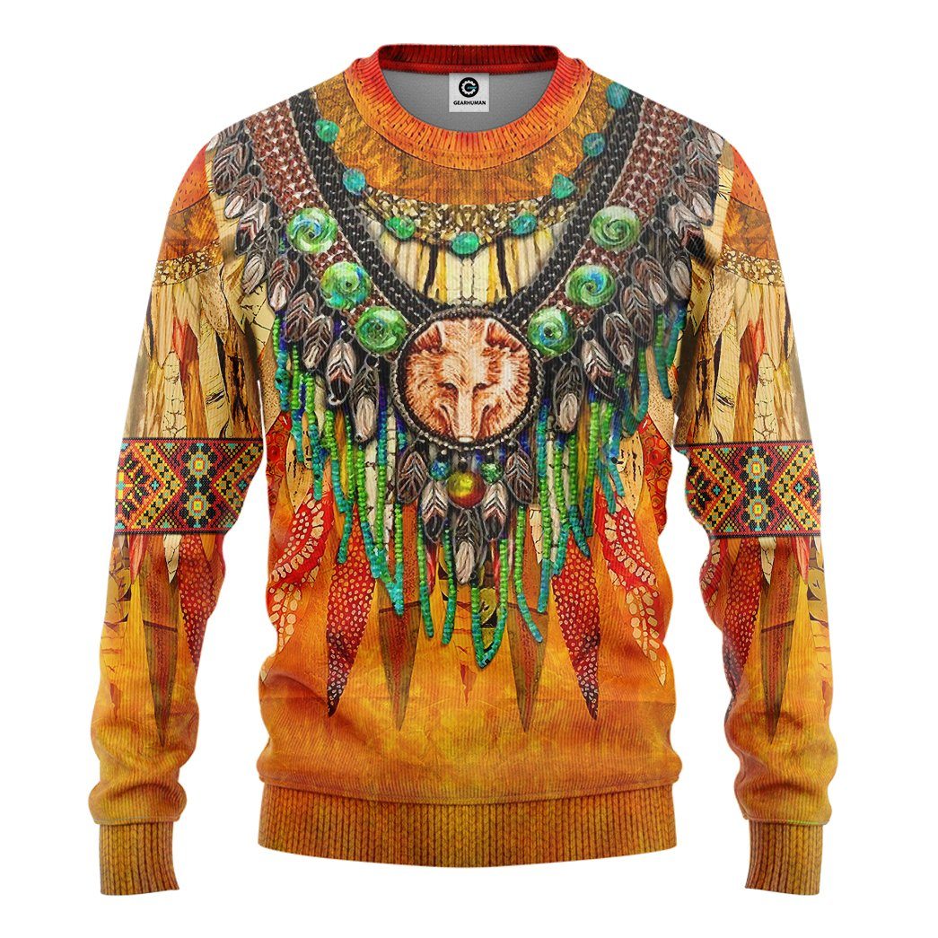 Gearhumans 3D Native Pattern Tshirt Hoodie Apparel 2 Gearhumans Gearhuman 3D Native Pattern Tshirt Hoodie Apparel GB110326 3D Apparel Long Sleeve S