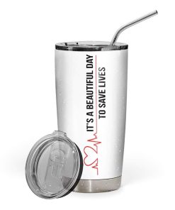 Gearhumans Gearhuman 3D Nurse Glitter Custom Design Vacuum Insulated Tumbler GL20076 Glitter Tumbler 20oz/Glitter