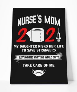 Gearhumans Gearhuman 3D Nurses Mom Is Proud Of Her Daughter Canvas GJ010431 Canvas 1 Piece Non Frame M