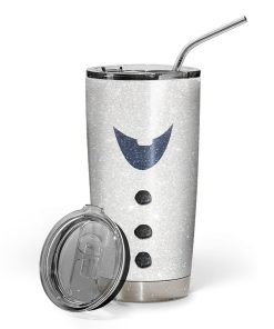 Gearhumans Gearhuman 3D Olaf The Snow Man Glitter Custom Design Vacuum Insulated Glitter Tumbler GL19057 Glitter Tumbler 20oz/Glitter