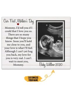 Gearhumans Gearhuman 3D Our First Mothers Day Custom Name Canvas GJ300304 Canvas 1 Piece Non Frame M