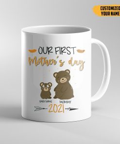 Gearhumans Gearhuman 3D Our First Mothers Day Custom Name Mug GJ300307 Mug 11oz