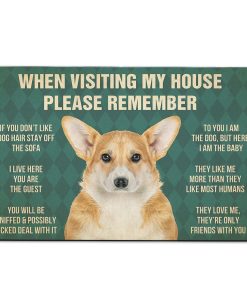 Gearhumans Gearhuman 3D Pembroke Welsh Corgi Dog Carpet GV240318 Square Carpet Carpet S