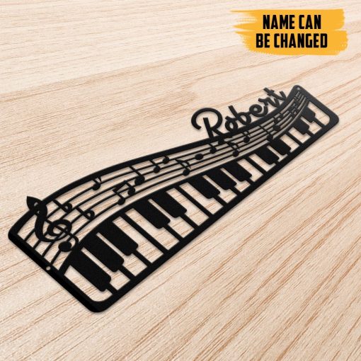 Gearhumans Gearhuman 3D Piano Custom Name Metal Sign GW190320 Metal Sign