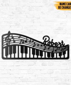 Gearhumans Gearhuman 3D Piano Custom Name Metal Sign GW190320 Metal Sign Metal Sign XS(8'x8')
