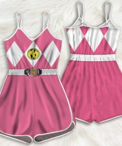 Gearhumans Gearhuman 3D Pink Mighty Morphin Power Ranger Custom Romper GW01048 Rompers Rompers S