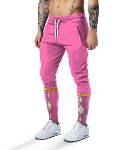 Gearhumans Gearhuman 3D Pink Ninja Mighty Morphin Power Rangers Custom Sweatpants Apparel GJ240310 Sweatpants Sweatpants S