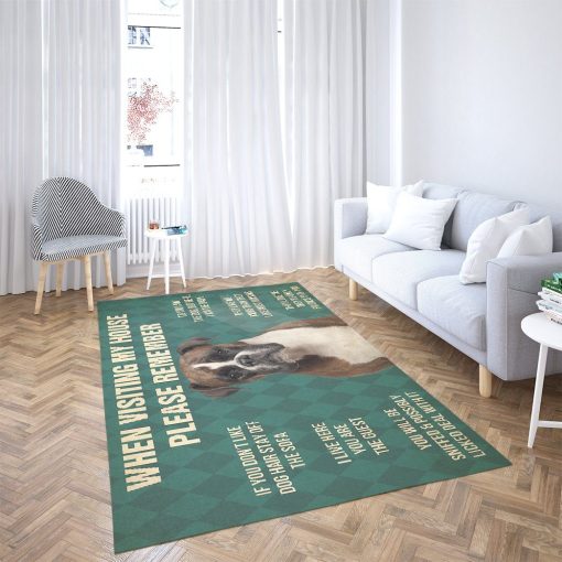 Gearhumans Gearhuman 3D Please Remember Bullmastiff Dog Carpet GV220310 Square Carpet