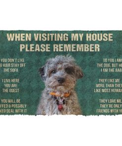 Gearhumans Gearhuman 3D Please Remember Dog Custom Doormat GV110310 Doormat Doormat S(15,8''x23,6'')