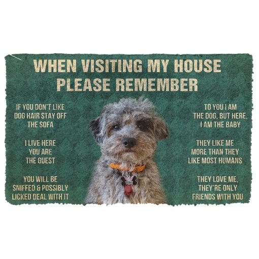 Gearhumans Gearhuman 3D Please Remember Dog Custom Doormat GV110310 Doormat Doormat S(15,8''x23,6'')