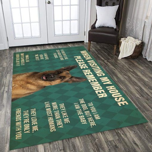 Gearhumans Gearhuman 3D Please Remember German Shepherd Dog Carpet GV22038 Square Carpet