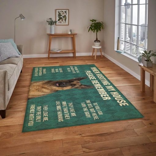 Gearhumans Gearhuman 3D Please Remember German Shepherd Dog Carpet GV22038 Square Carpet