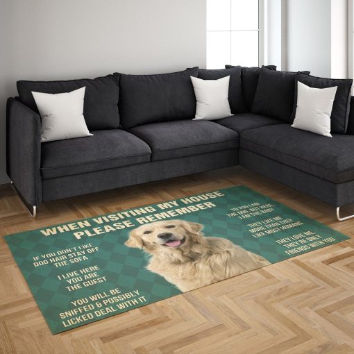 Gearhumans Gearhuman 3D Please Remember Golden Retriever Carpet GV22037 Square Carpet