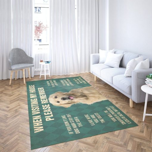 Gearhumans Gearhuman 3D Please Remember Golden Retriever Carpet GV22037 Square Carpet