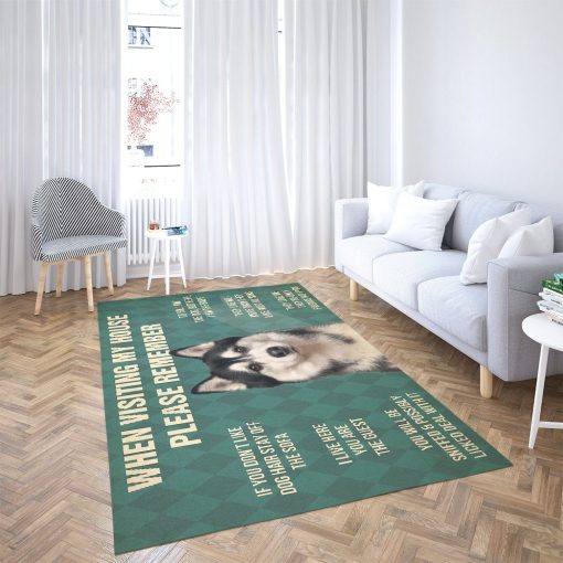 Gearhumans Gearhuman 3D Please Remember Husky Carpet GV22036 Square Carpet