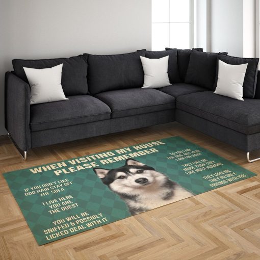 Gearhumans Gearhuman 3D Please Remember Husky Carpet GV22036 Square Carpet