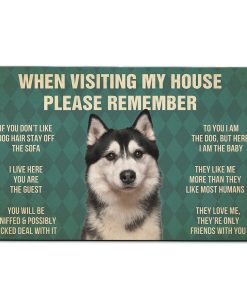 Gearhumans Gearhuman 3D Please Remember Husky Carpet GV22036 Square Carpet Carpet S