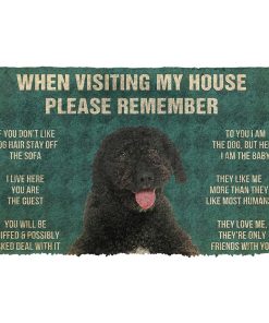 Gearhumans Gearhuman 3D Please Remember Portuguese Water Dog House Rules Custom Doormat GW01045 Doormat Doormat S(15,8''x23,6'') 