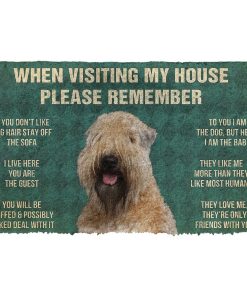 Gearhumans Gearhuman 3D Please Remember Wheaten Terrier House Rules Custom Doormat GW01043 Doormat Doormat S(15,8''x23,6'') 