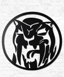 Gearhumans Gearhuman 3D Power Ranger Yellow Sabertooth Custom Metal Sign GW190310 Metal Sign Metal Sign XS(8'x8')