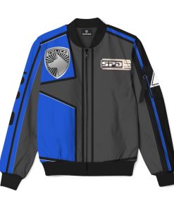 Gearhumans Gearhuman 3D Power Rangers SPD Blue Uniform Bomber GB220219 Bomber Jacket Bomber S