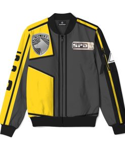 Gearhumans Gearhuman 3D Power Rangers SPD Yellow Uniform Custom Bomber GB220230 Bomber Jacket Bomber S