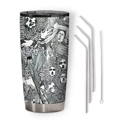 Gearhumans Gearhuman 3D Queen Album Art Custom Tumbler GN11083 Tumbler