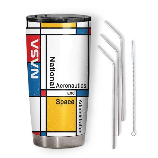 Gearhumans Gearhuman 3D Rectangle Bauhaus Nasa Custom Tumbler GN18088 Tumbler