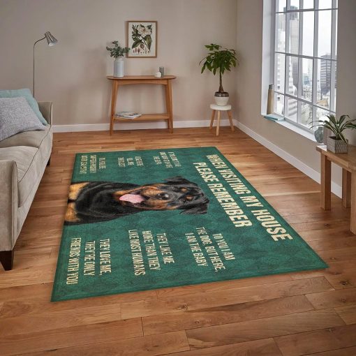 Gearhumans Gearhuman 3D Rottweiler Dog Carpet GV26037 Square Carpet