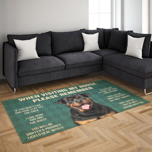 Gearhumans Gearhuman 3D Rottweiler Dog Carpet GV26037 Square Carpet