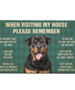 Gearhumans Gearhuman 3D Rottweiler Dog Carpet GV26037 Square Carpet Carpet S