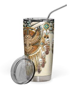 Gearhumans Gearhuman 3D Seamless Native American Pattern Custom Design Vacuum Insulated Tumbler GV280713 Tumbler 20oz