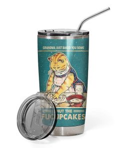 Gearhumans Gearhuman 3D Shut The Fucupcakes Grandma Custom Name Design Vacuum Insulated Tumbler GV260512 Tumbler 20oz